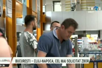 Interesul românilor pentru zborurile interne a crescut în ultima lună. București – Cluj-Napoca, cel mai solicitat zbor