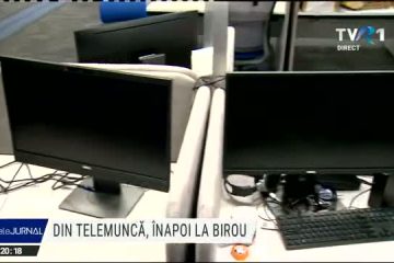 Înapoi la birou, după telemuncă