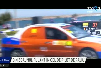 Din scaunul rulant, în cel de pilot de raliu. Ciprian Lupu participă la cursă de super rally cu o performantă mașină electrică