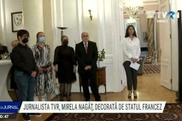 Jurnalista TVR Mirela Nagâț, decorată de statul francez pentru emisiunea Cooltura