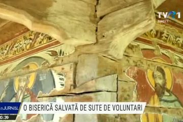 Biserică din lemn din Vâlcea, salvată de sute de voluntari. Proiectul de restaurare, distins cu „Premiile Europene pentru Patrimoniu – Premiile Europa Nostra”