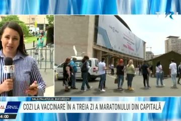 BUCUREȘTI | A treia zi a Maratonului Vaccinării anti-COVID-19. Aproape 16.000 de persoane s-au vaccinat până la ora 11.00. Cozile înconjoară Sala Palatului și Biblioteca Națională. Autoritălile au decis să deschidă încă un cabinet