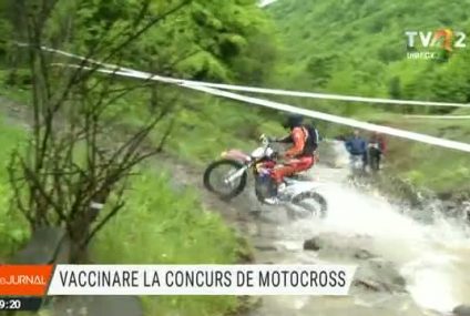 Centru de vaccinare la concursul de motocross Hard Enduro Heniu din Prundu Bârgăului. Aproape 100 de persoane s-au imunizat