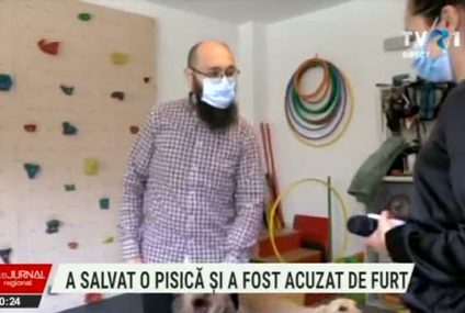 A salvat o pisică și a fost acuzat de furt