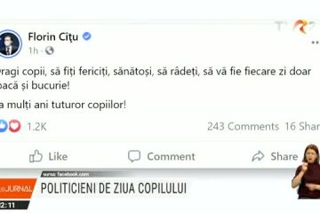 Politicieni de Ziua Copilului. Președintele Klaus Iohannis a postat o fotografie de când avea 17 ani