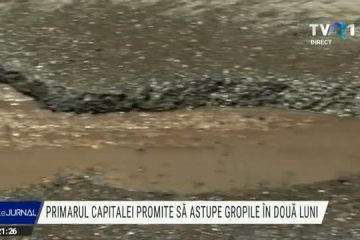 Primarul Capitalei, Nicușor Dan, promite să astupe gropile din asfalt în două luni