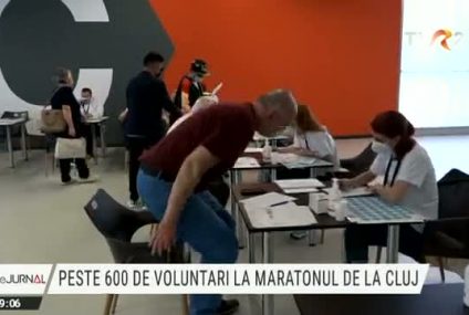 600 de voluntari participă la maratonul de vaccinare de la Cluj