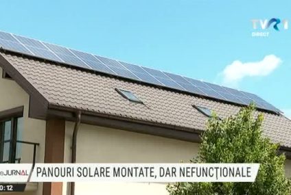 Banii investiți în panouri solare prin programul Casa Verde ar putea fi pierduți deoarece furnizorul de electricitate nu a montat contoare