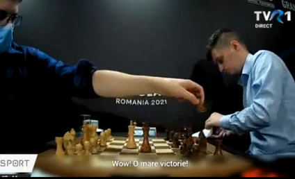 Bogdan Deac este lider în super turneul de șah de la București după ce l-a învins pe numărul 12 mondial