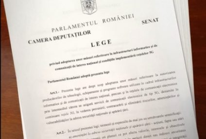 Preşedintele Camerei Deputaţilor, Ludovic Orban: Am semnat și am înaintat spre promulgare Legea referitoare la rețelele 5G