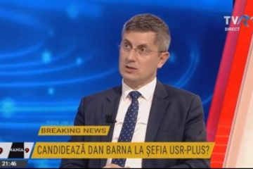 Dan Barna, la TVR: Congres USR PLUS, în prima sâmbătă din octombrie