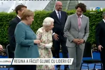 Din culisele G7: Regina Elisabeta a II-a a facut glume cu liderii prezenți la summit