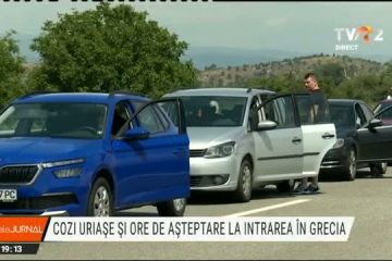Cozi de mașini în Vama Kulata. Turiștii ignoră condițiile de intrare în Grecia