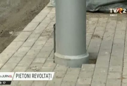 Iași: Stâlpi pe mijlocul trotuarelor. Pietoni revoltați