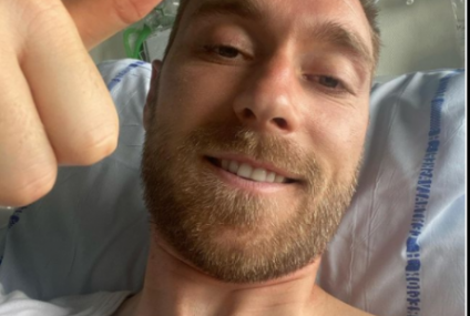 Christian Eriksen, mesaj de pe patul de spital: “Vă mulțumesc pentru mesajele de încurajare venite din toată lumea. Trebuie să mai fac niște investigații, dar mă simt bine”
