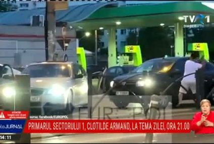 Incident extrem de violent în traficul din București: Un șofer este atacat și bătut în trafic cu o crosă de golf