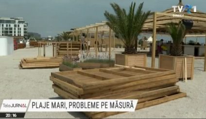 Plaje mari, probleme pe măsură, în urma lucrărilor de extindere de pe litoral