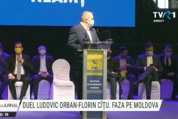 Duel în PNL, faza pe Moldova. Separat, dar pe aceeași scenă, Florin Cîțu și Ludovic Orban s-au luptat în discursuri