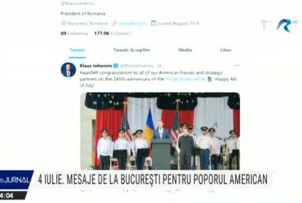 Mesaje de Ziua Independenţei SUA | Președintele Iohannis: Sincere felicitări tuturor prietenilor şi partenerilor noştri strategici americani; Premierul Cîțu: Felicitări unei mari naţiuni, unui partener strategic