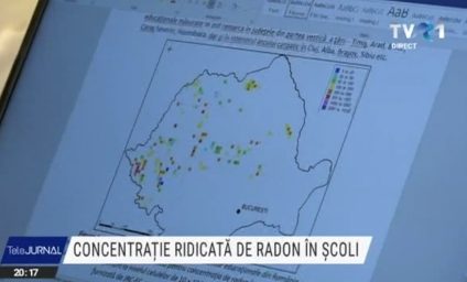Concentrație ridicată de radon, un gaz radioactiv, în școli și grădinițe