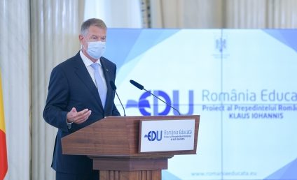 Președintele Klaus Iohannis: Săptămâna viitoare, Guvernul României își va asuma, prin memorandum, țintele și obiectivele „României Educate”. Principalele propuneri care vor transforma Învățământul