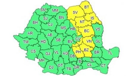 Avertizări Cod galben de instabilitate atmosferică și disconfort termic