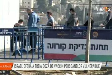 Israelul oferă o a treia doză de vaccin Pfizer persoanelor vulnerabile