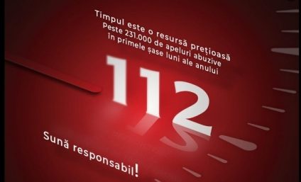 Un bărbat din Olt a sunat la 112 de 22.456 de ori în șase luni, folosind două cartele SIM prepay