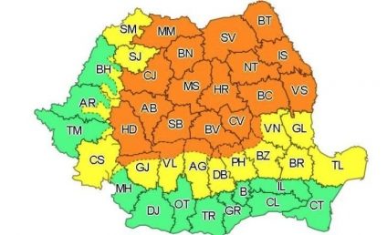 ANM: Alerte de vreme instabilă în cea mai mare parte din ţară, până miercuri seara. Disconfortul termic se va menţine ridicat în Capitală