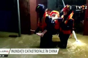 Zeci de morți în China în inundațiile care au lovit centrul țării