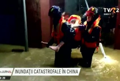 Zeci de morți în China în inundațiile care au lovit centrul țării