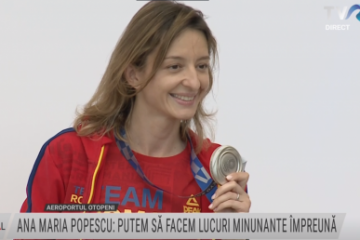 JO Tokyo 2020 Ana Maria Popescu, vicecampioana olimpică la spadă, s-a întors acasă: Anul trecut mergeam într-o cârjă. Visați, oameni buni! Am demonstrat că se poate, nu contează culoarea medaliei!