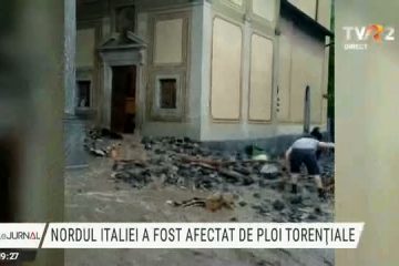 Inundații și alunecări de teren în Italia
