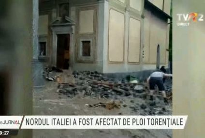 Inundații și alunecări de teren în Italia