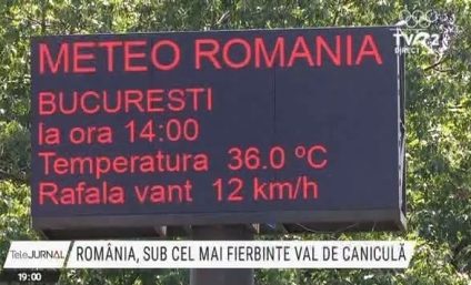 România, sub cel mai fierbinte val de caniculă. Temperaturi de peste 40 de grade la umbră