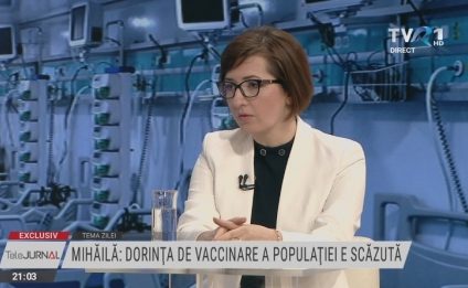 Ioana Mihăilă, ministrul Sănătății, la Tema Zilei, despre valul patru al pandemiei: Ne așteptăm la evoluții rapide. Vaccinarea completă protejează cu peste 90 la sută în fața riscului de spitalizare