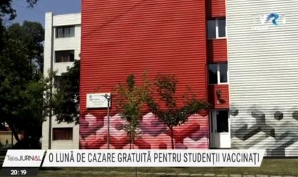 O lună de cazare gratuită pentru studenţii vaccinaţi ai Universităţii Tehnice Gheorghe Asachi din Iaşi