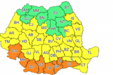 Alerte de caniculă în 33 de judeţe şi Bucureşti, până duminică. Cod galben de vreme instabilă în 11 judeţe, vineri