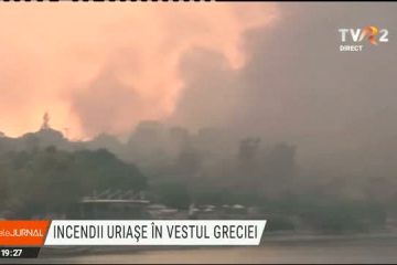 Grecia, lovită de incendii. Patru localităţi au fost evacuate