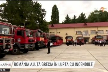 România ajută Grecia în lupta cu incendiile. 108 pompieri și 23 de autospeciale au plecat la locul sinistrului