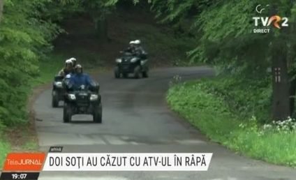 Accident în munţii Apuseni: un ATV s-a răsturnat într-o râpă. O persoană a murit, o alta este grav rănită