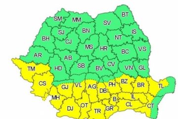 Cod galben de caniculă în 18 judeţe şi Bucureşti, până miercuri. Disconfort termic ridicat în Capitală