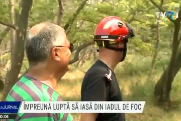 #JurnalDinLuptaCuFocul | În faţa flăcărilor, pe insula Evia, oamenii şi-au unit forţele. Pompieri şi voluntari încearcă să stingă focul care aduce moartea