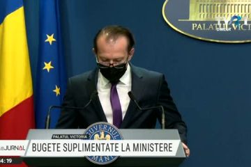 GUVERN | Premierul Florin Cîţu a prezentat proiectul de rectificare bugetară pentru 2021. Acesta prevede o creştere a veniturilor bugetului general consolidate cu 15,5 miliarde de lei