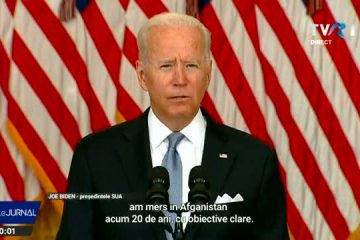 Președintele SUA, Joe Biden, s-a adresat națiunii: Americanii nu pot și nu trebuie să moară într-un război în care forțele afgane nu pot să lupte pentru ele însele. Ediție Specială pe TVR 1