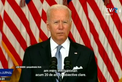 Președintele SUA, Joe Biden, s-a adresat națiunii: Americanii nu pot și nu trebuie să moară într-un război în care forțele afgane nu pot să lupte pentru ele însele. Ediție Specială pe TVR 1