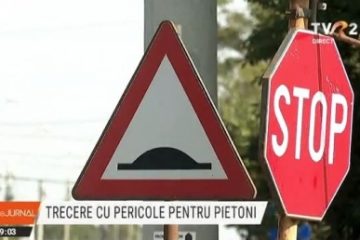 Trecere de pietoni periculoasă, în Galați. În ultima lună și jumătate, doi oameni au ajuns la spital după ce au fost loviți pe zebră de șoferi neatenți