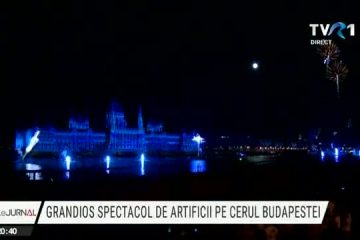Grandios spectacol de artificii pe cerul Budapestei