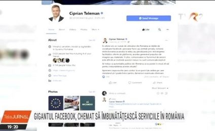 Gigantul Facebook, chemat să-și îmbunătățească serviciile din România