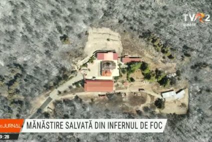 GRECIA Pompierii români au reușit să salveze o mănăstire de maici din regiunea Attica, deși totul în jur a ars. A fost cea mai dificilă intervenție